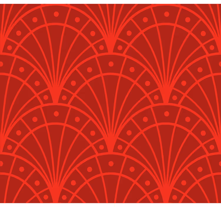 Röd tapet elegant röd art deco - Tenstickers