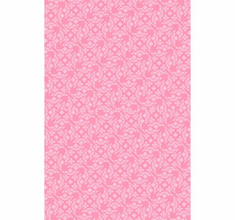 Rosa tapet med ornamenter - Tenstickers