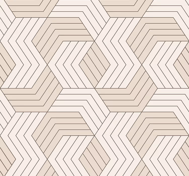 Geometrisk tapet med kuber - Tenstickers