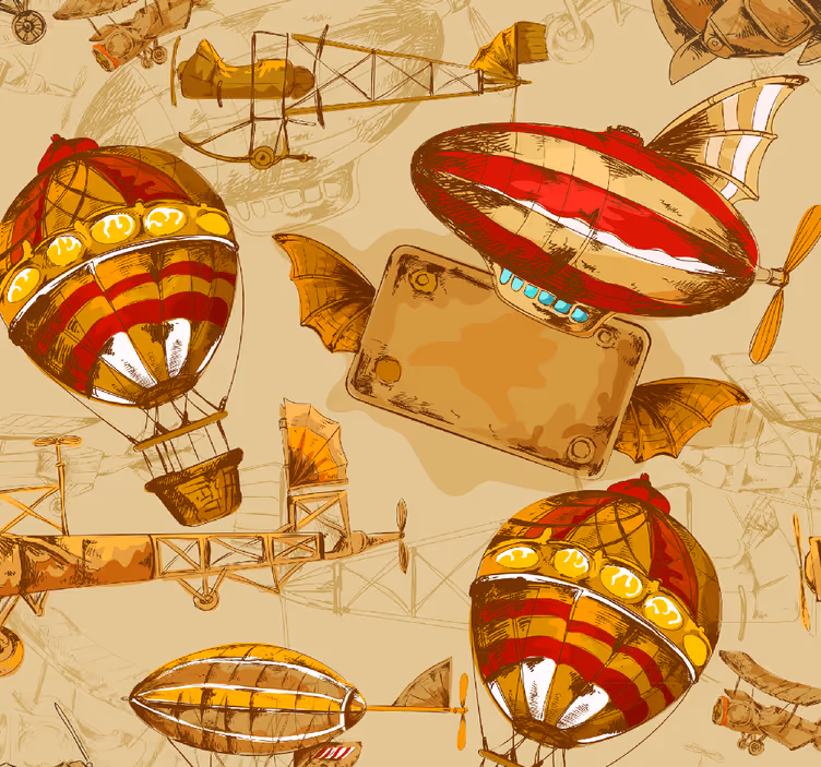 Vintage reser tapeter - Tenstickers