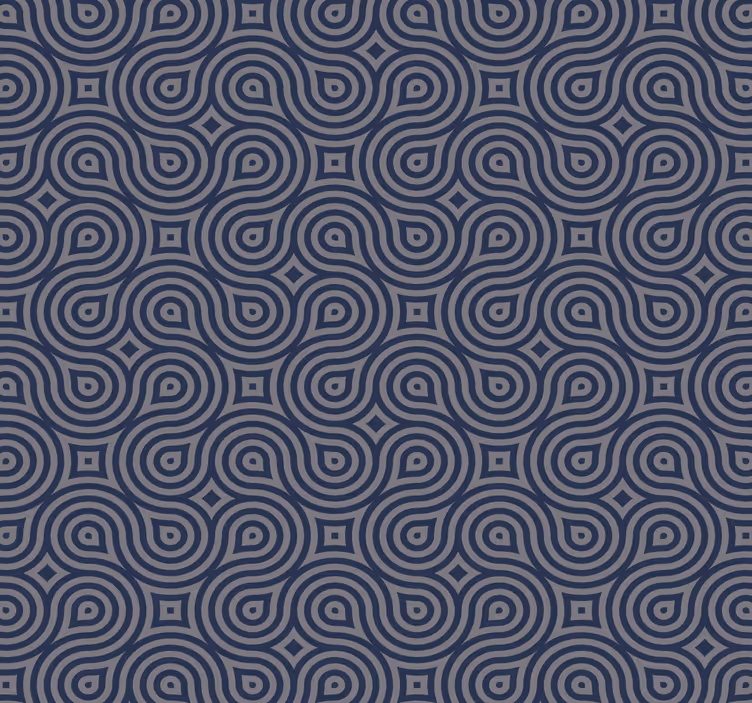 Modern tapeter blå geometriska - Tenstickers