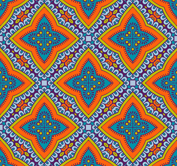 Prydnads tapeter färgglada orientaliska stil - Tenstickers
