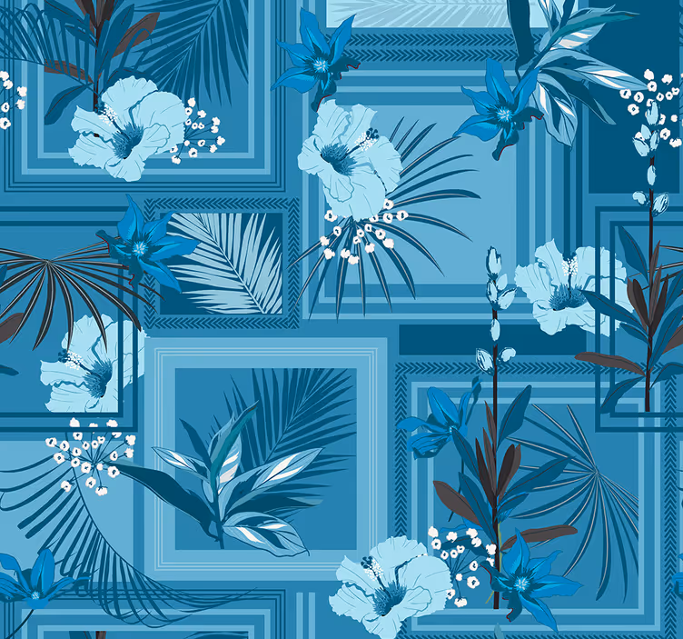 Natur tapeter blommig badrum - Tenstickers