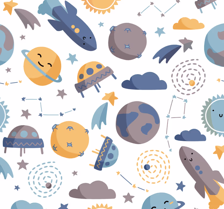 Utrymme barn tapet - Tenstickers