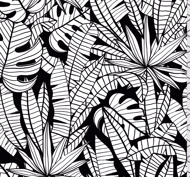 Tropiska blad djungel tapeter - Tenstickers
