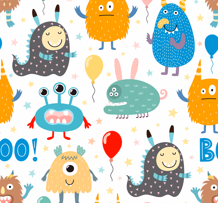 Djur tapeter för små monster - Tenstickers