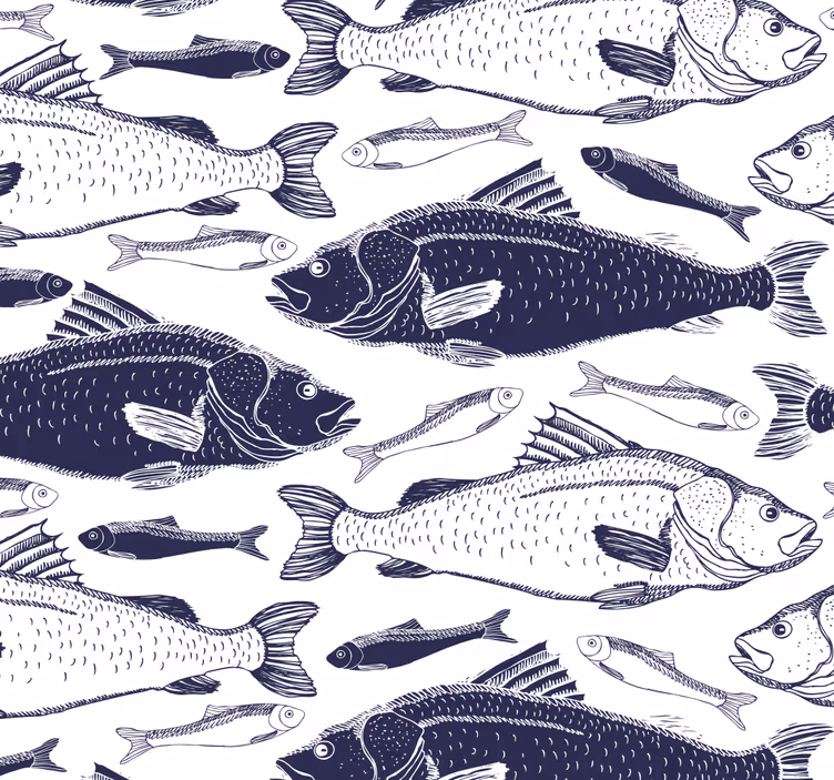 Under havet fiskar djur tapeter - Tenstickers