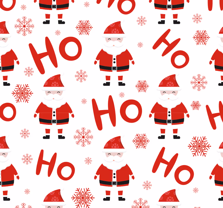 Jultomten och hohoho mönster tapeter - Tenstickers