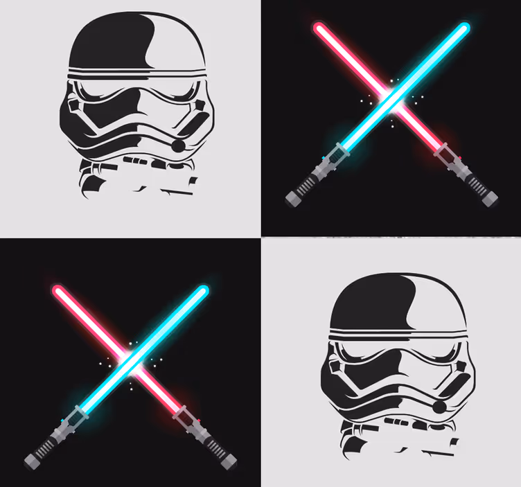 Star wars gränsmönster barn tapeter - Tenstickers