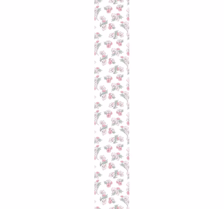 Nyanser av rosa blommatapet - Tenstickers