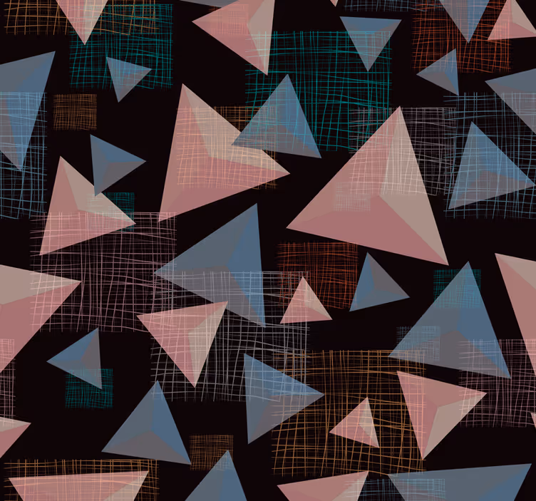 Trianglar modern tapet - Tenstickers