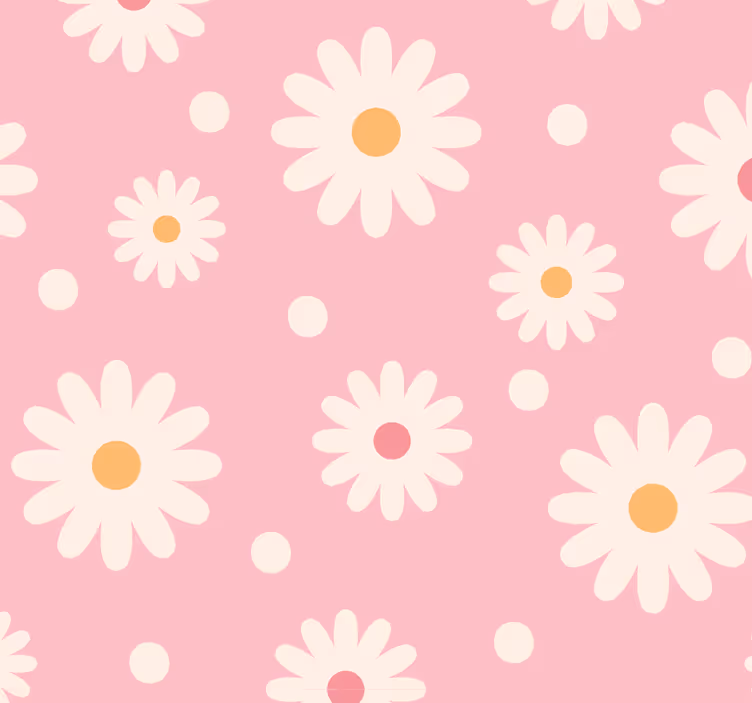 Vintage tusenskönor med rosa bakgrundsbild - Tenstickers