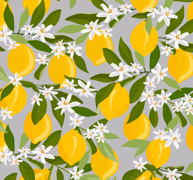 Citron träd kök tapeter - Tenstickers