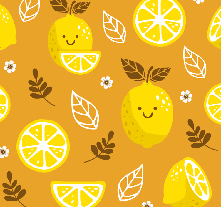 Le citroner citrus tapeter - Tenstickers