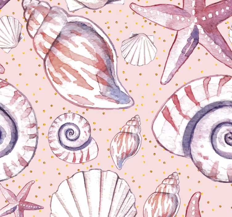 Snäckskal havet liv tapet - Tenstickers