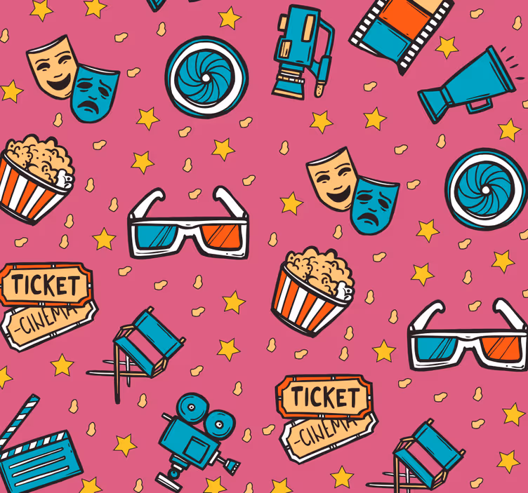 Filmkväll - flicka barn tapet - Tenstickers
