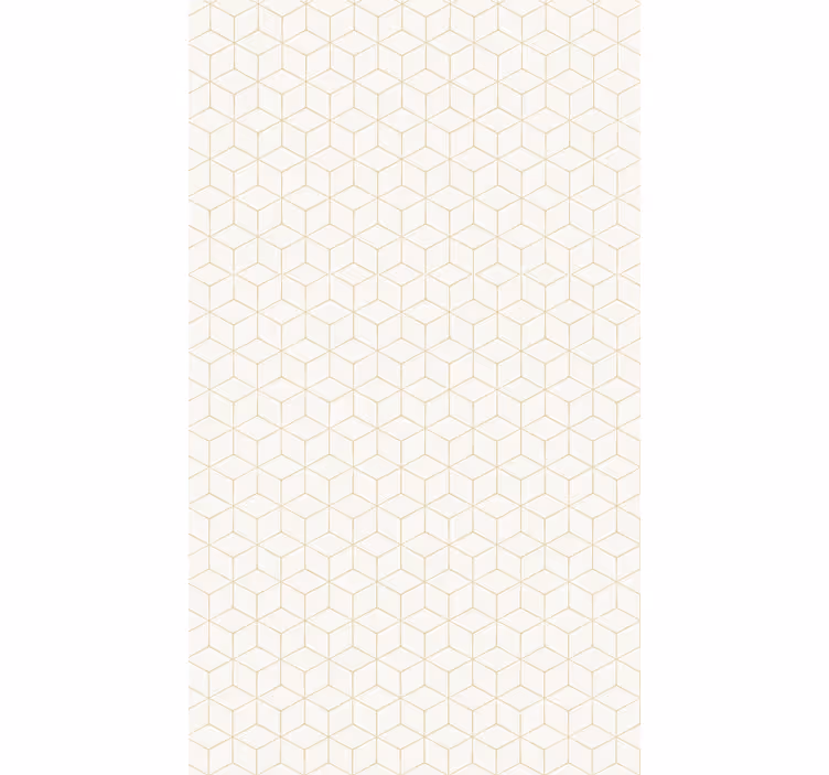 Modern geometrisk perspektiv naken tapet - Tenstickers