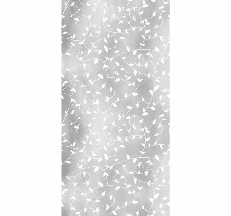 Trädgrenar vit och silver tapet - Tenstickers