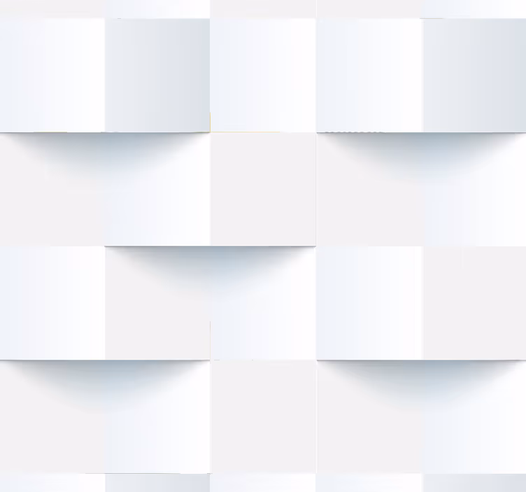 Tapet 3d klisterlappar vit 3d tapet - Tenstickers