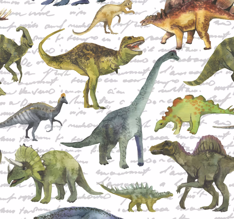 Realistiska dinosaurier barn tapeter - Tenstickers
