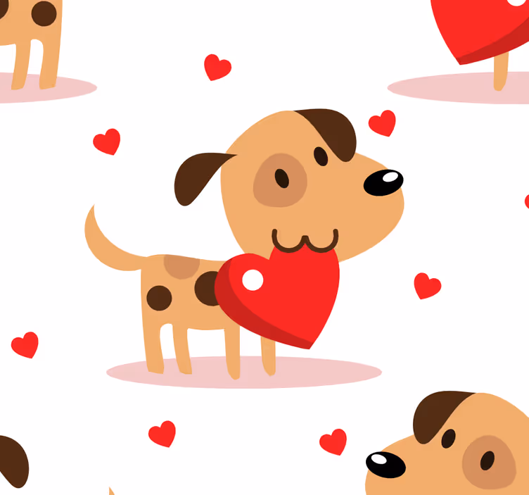 Valp kärlek Tapet hundar - Tenstickers