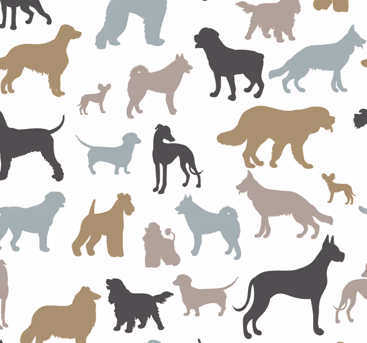Hundraser djur tapeter - Tenstickers