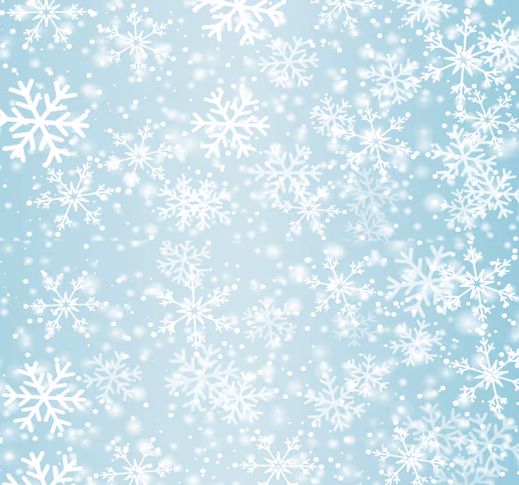 Snöflinga mönster Tapet jul - Tenstickers