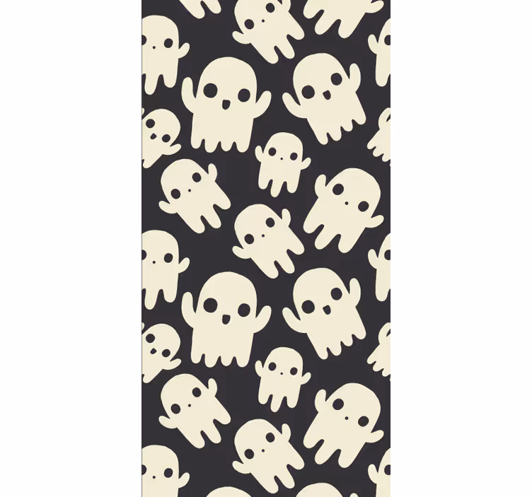 Skalle mönster Tapet halloween - Tenstickers