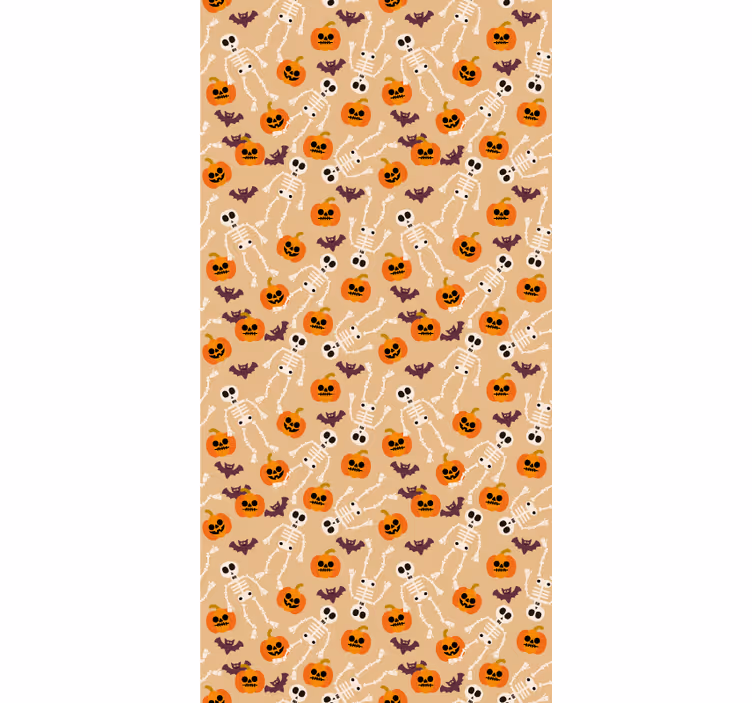Läskigt halloweenmönster Tapet halloween - Tenstickers