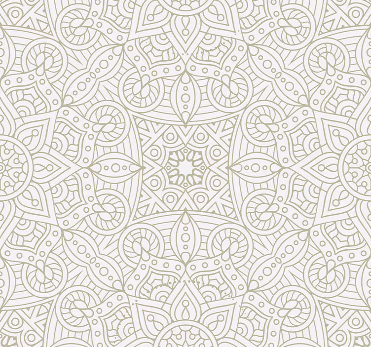 Mandala mönster blommiga tapeter - Tenstickers