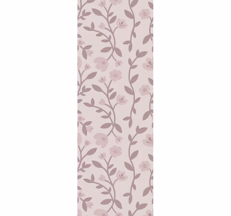 Eleganta blommiga silhuetter Tapet blommor - Tenstickers
