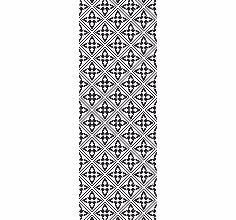 Blommiga plattor modern tapet - Tenstickers