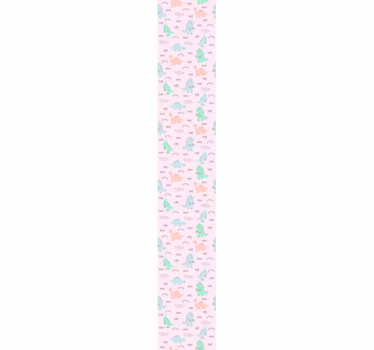 Små dinosaurier på rosa bakgrundsbild - Tenstickers
