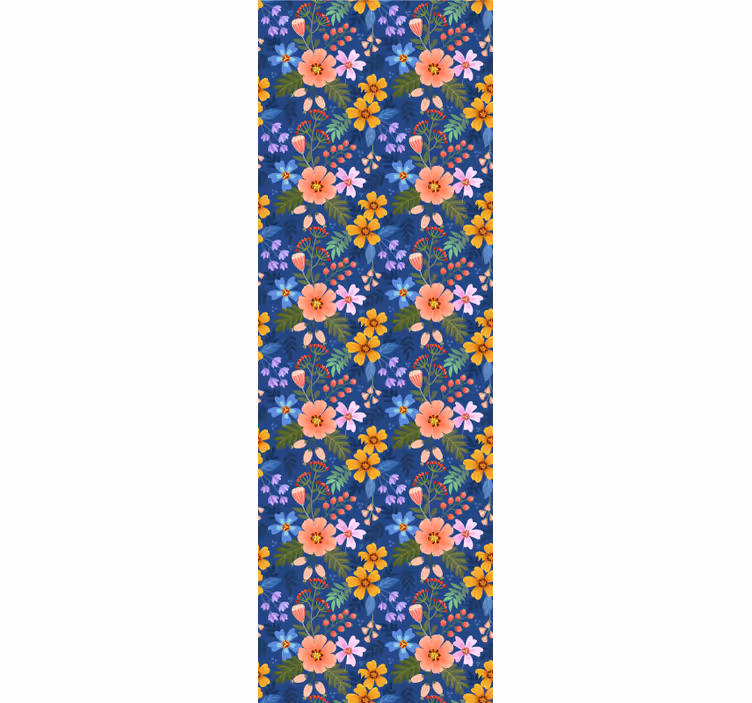 Blommig bukett mönster Tapet blommor - Tenstickers
