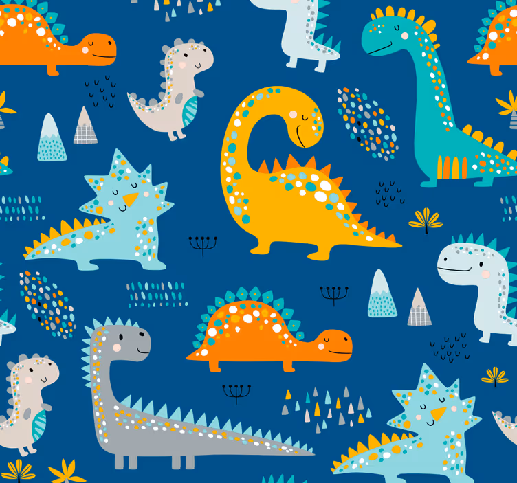 Dinosaurier mönster dinosaurie tapet - Tenstickers