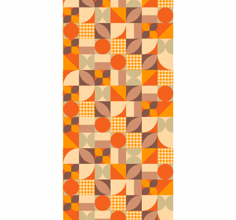 Retro geometriska former tapet geometriska former - Tenstickers
