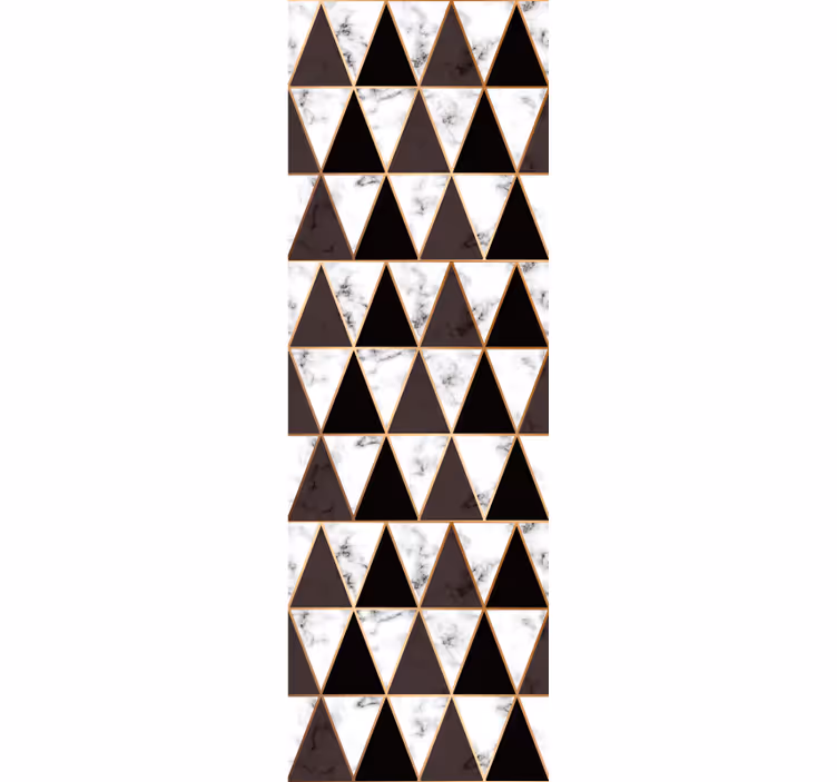 Eleganta svartvita trianglar tapeter - Tenstickers