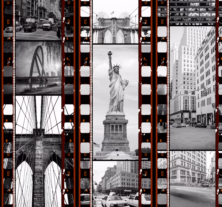 Collage av new york tapeter - Tenstickers