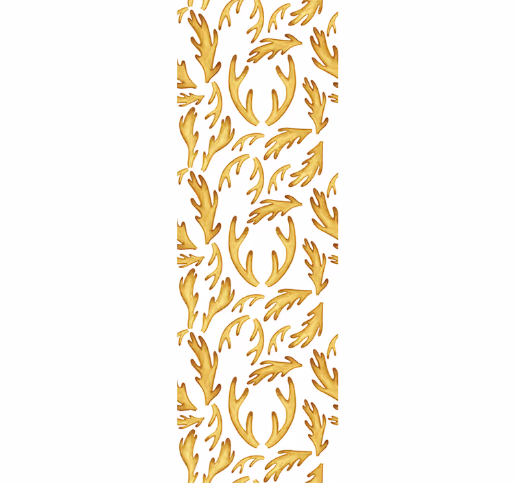 Gyllene boho renar djur tapeter - Tenstickers