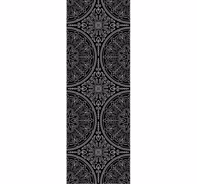 Zentangle stil prydnad blommig tapet - Tenstickers