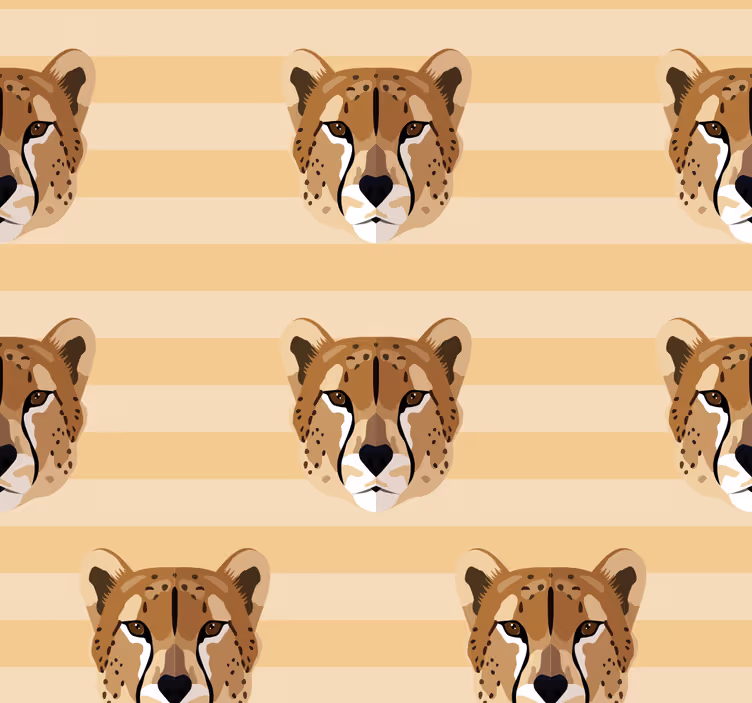 Cheetah randmönster Dyr tapet - Tenstickers
