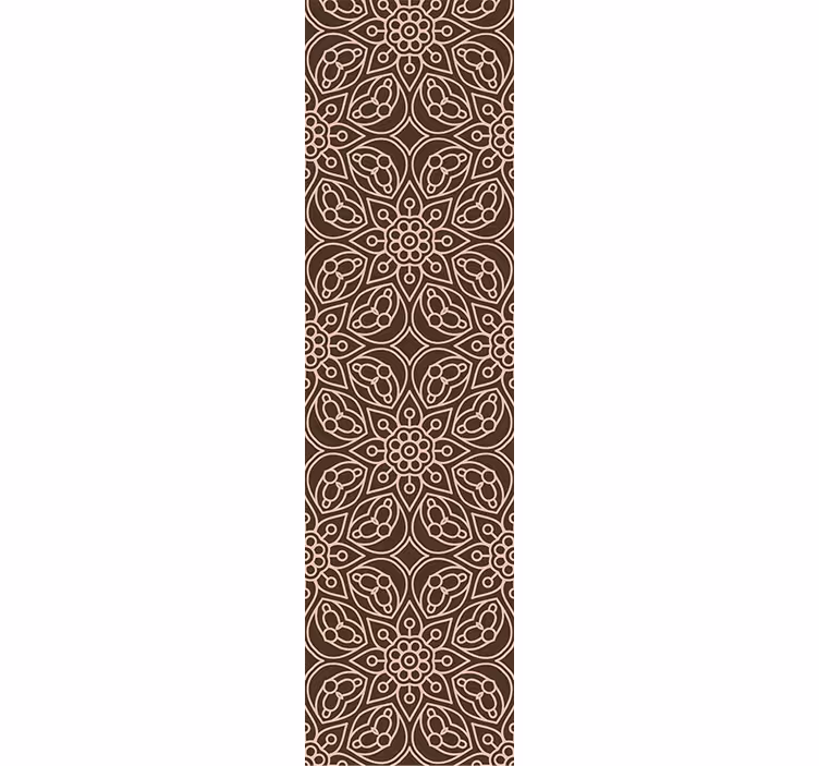 Mandala prydnad blommig tapet - Tenstickers