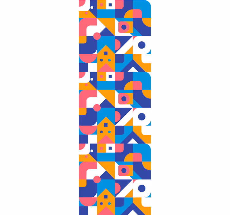Geometrisk abstraktion tapet geometriska former - Tenstickers