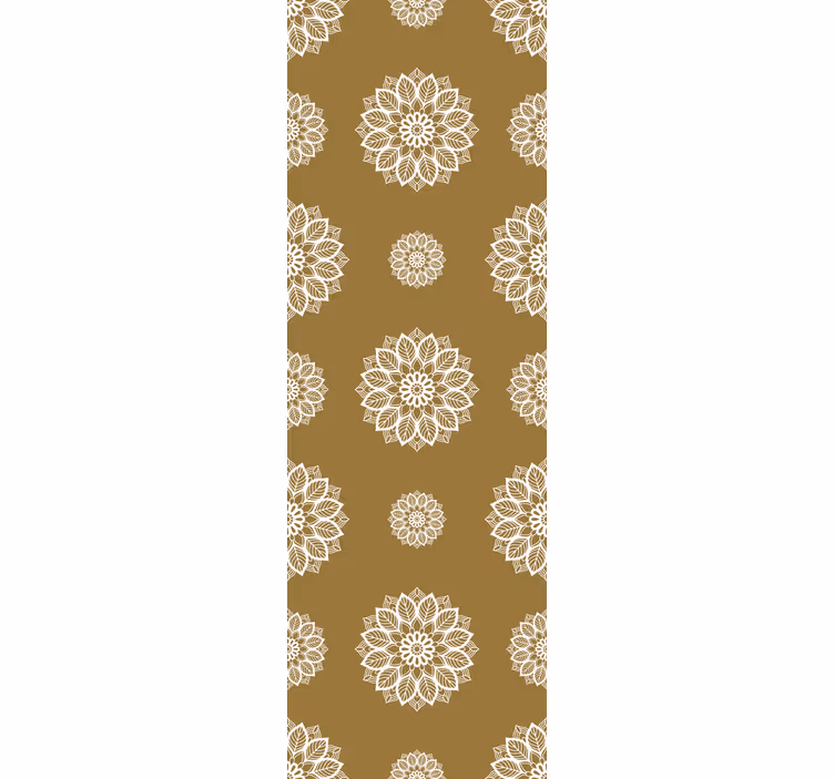 Trä textur ornament vintage tapet - Tenstickers