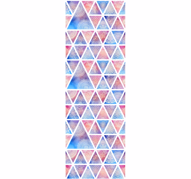 Geometrisk triangulär array tapet geometriska former - Tenstickers