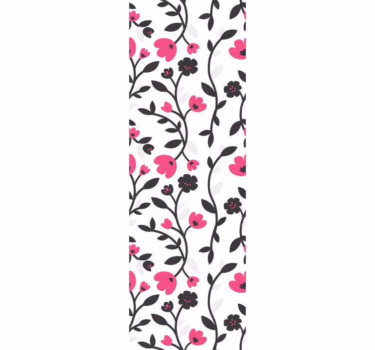 Blommönster Tapet blommor - Tenstickers