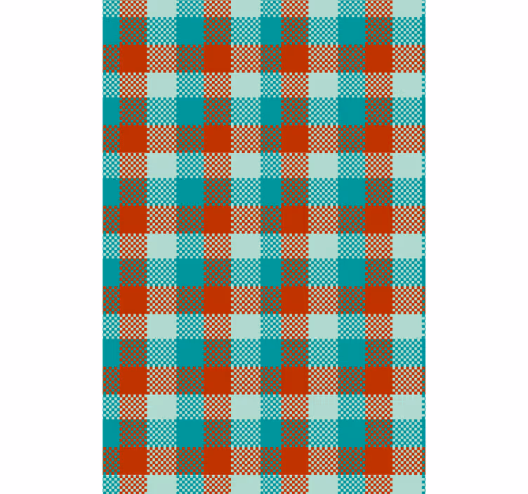 Gingham mönster tapet geometriska former - Tenstickers