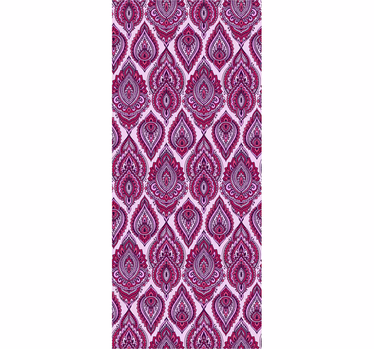 Rosa blad paisley texturerat tapet - Tenstickers