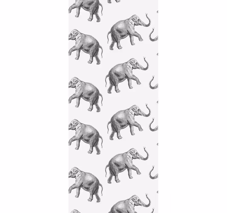 Elefantupprepning elefant tapet - Tenstickers
