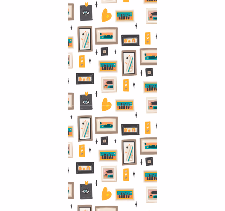 Retro kontorsmotiv industriell tapet - Tenstickers
